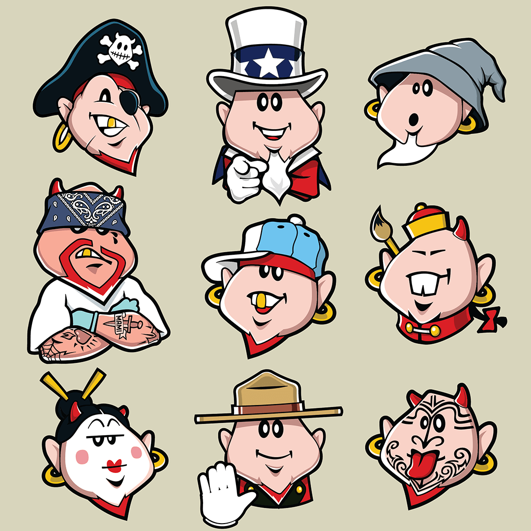 Tattoodles Characters
